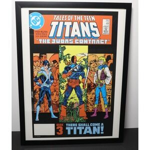 Tales of the Teen Titans #44 Framed 12x16 Judas Contract Art Pérez | DC Comics
